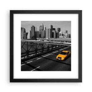 Poster în ramă neagră - Culorile marelui oraș - 30x30 cm