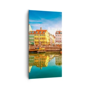 Tablou pe pânză - Spre o apă netedă ca o oglindă - 65x120 cm