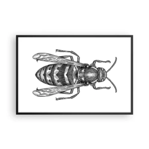 Poster în ramă neagră - De pe o planetă de insecte - 91x61 cm