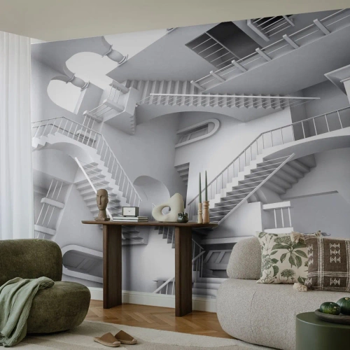Tapet Autoadeziv Deluxe Sticker - Paradoxurile spațiului - Abstracția, 3D, Arhitectură - 400x280 cm