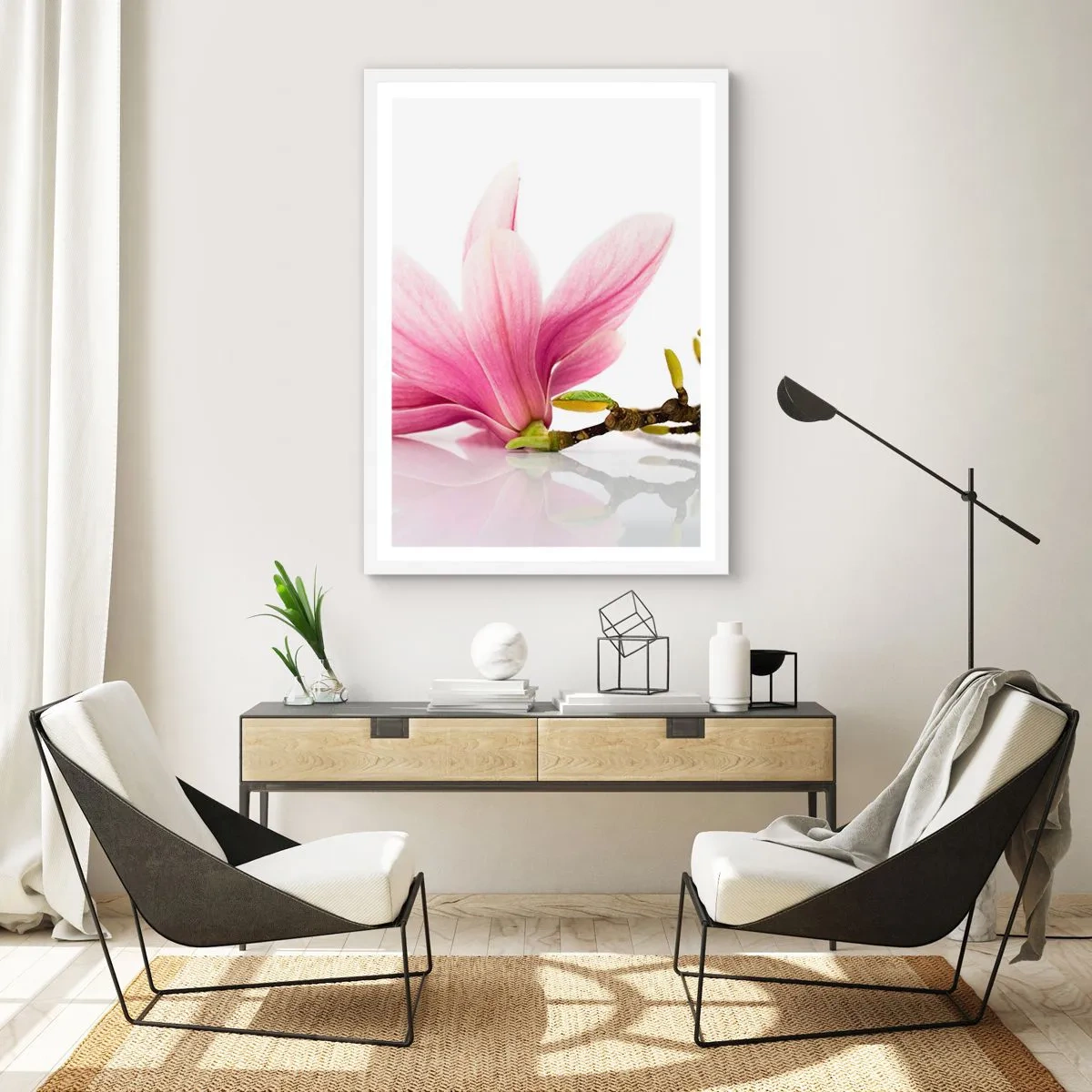 Poster în ramă albă - Delicate ca o adiere de primăvară - 30x40 cm