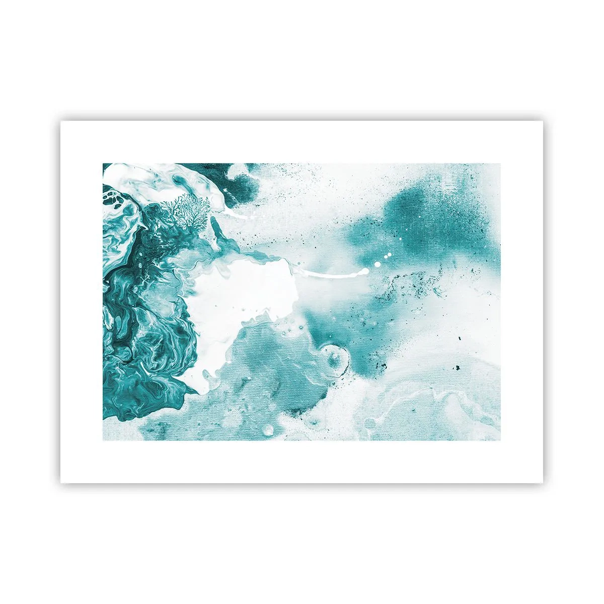 Poster - Câmpii inundabile de albastru - 40x30 cm