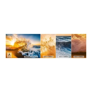 Mostră de Tapet Standard Eco - Joc în nisip - Val, Mare, Apă - 100x30 cm