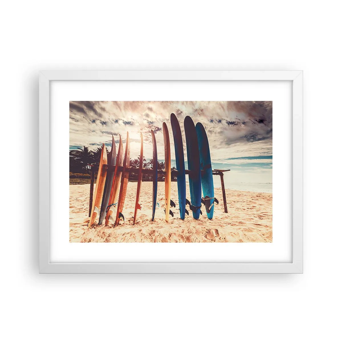 Poster în ramă albă - Noapte bună, până mâine - 40x30 cm