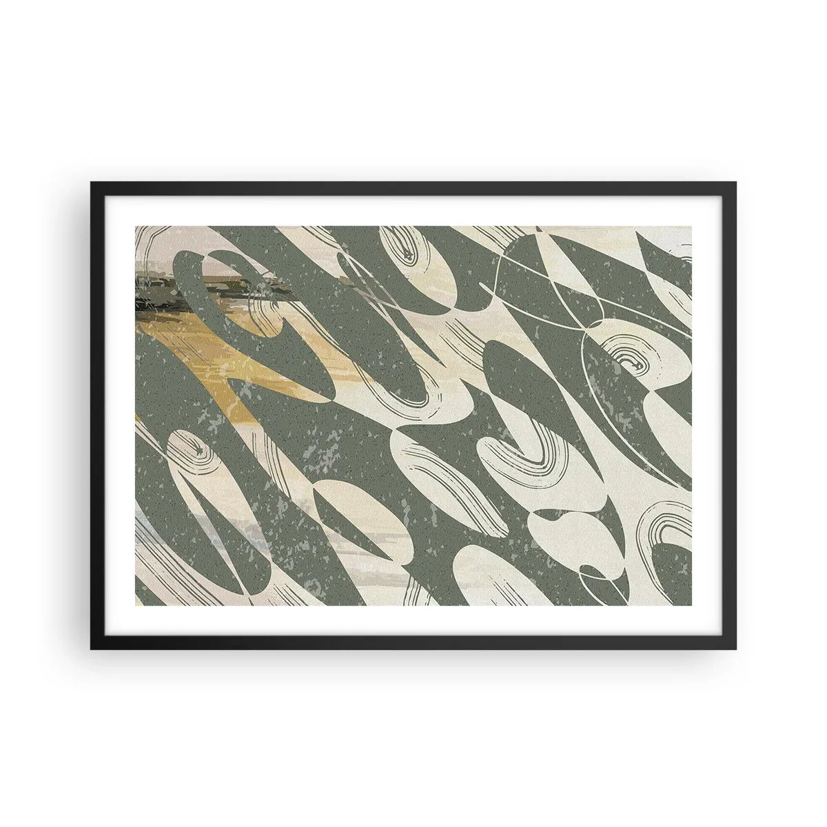 Poster în ramă neagră - Abstracție ritmică - 70x50 cm