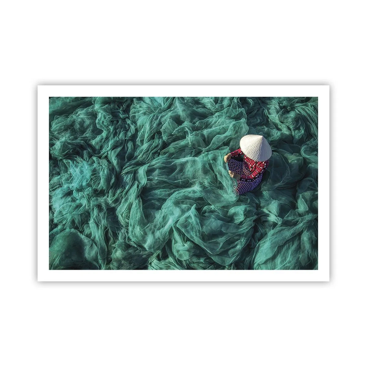 Poster - Într-o mare de rețea - 91x61 cm