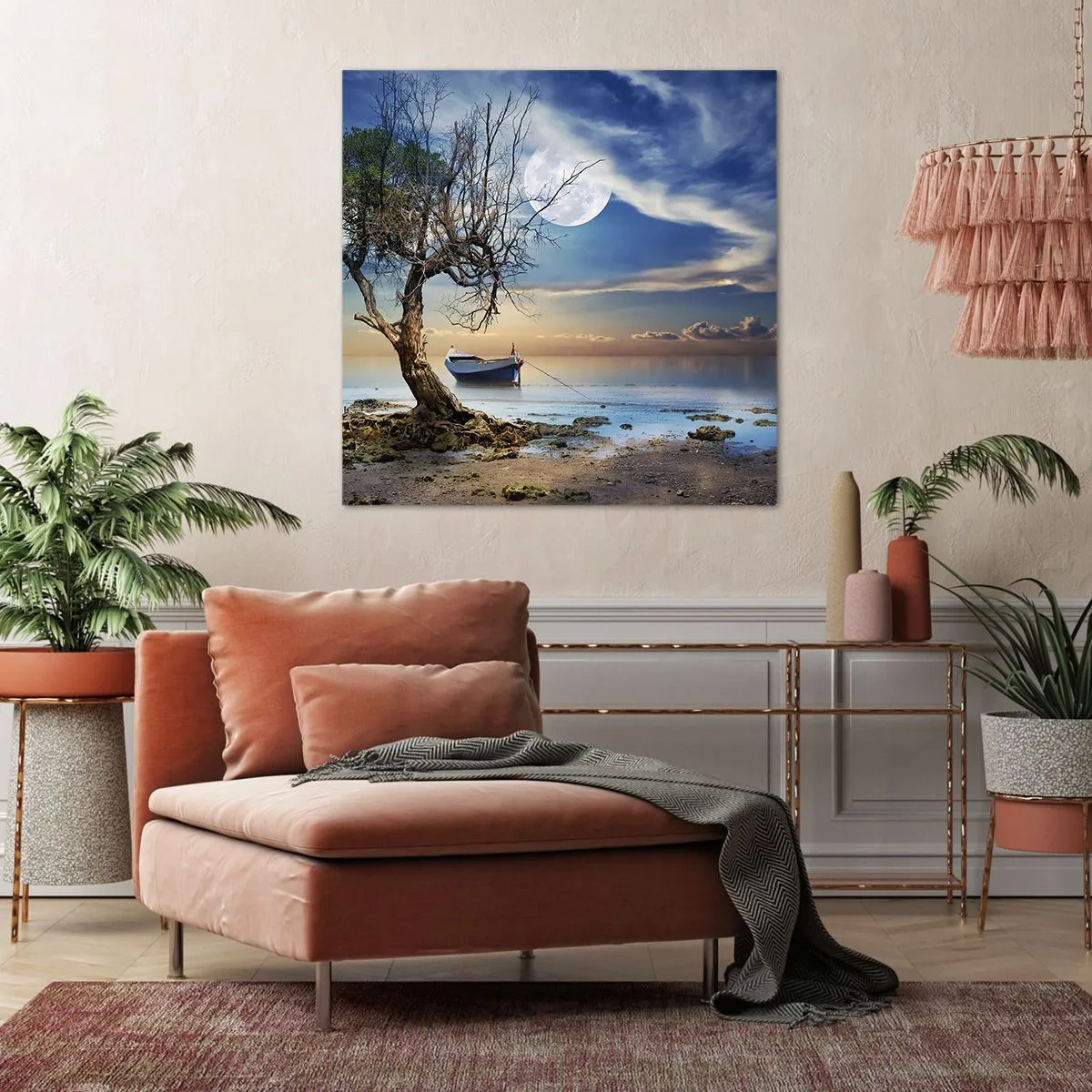 Tablou pe pânză - Este acesta sfârșitul sau începutul? - 40x40 cm
