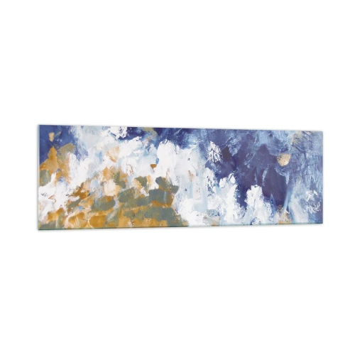 Tablou pe sticlă - Dansul elementelor - 160x50 cm