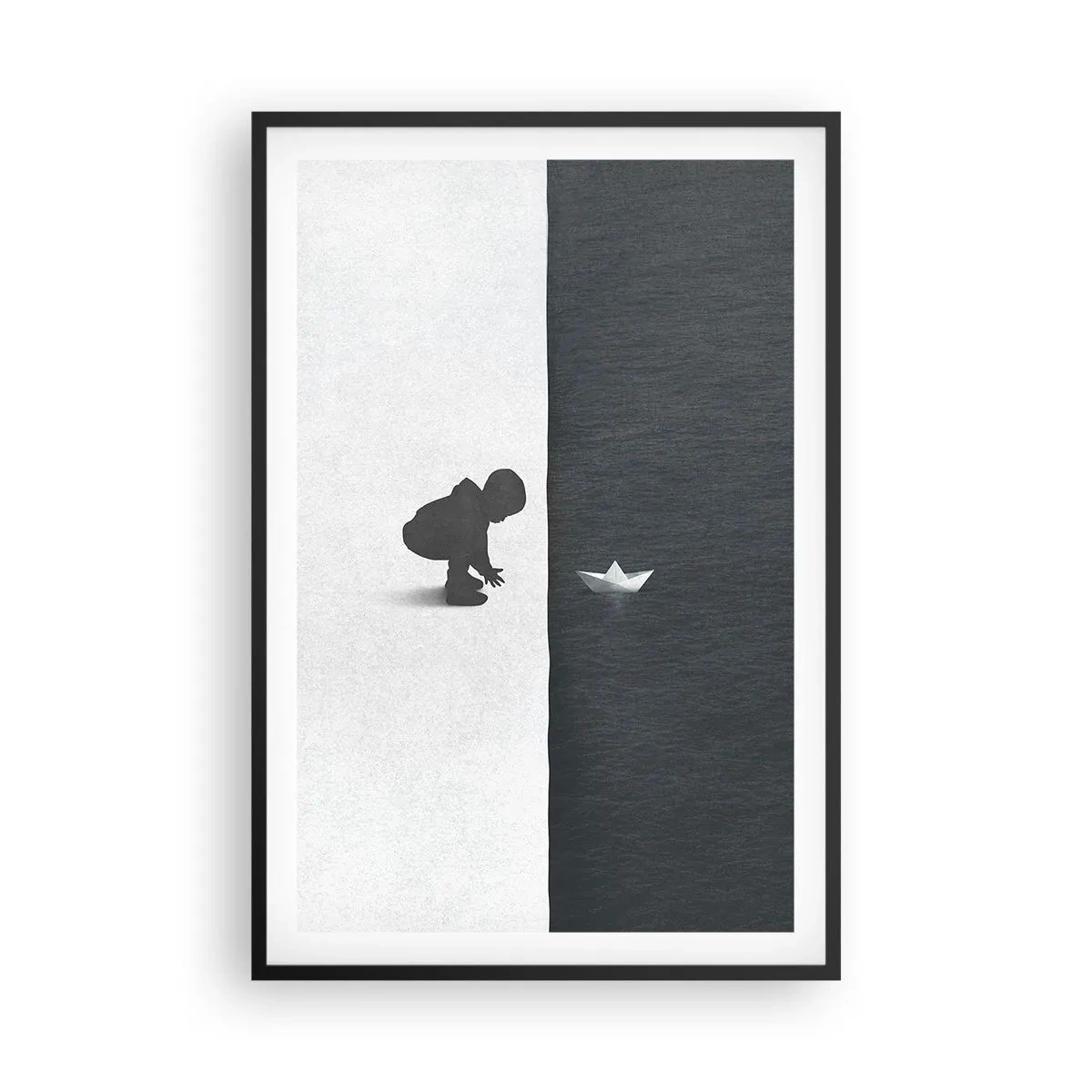 Poster în ramă neagră - Marea expediție - 61x91 cm