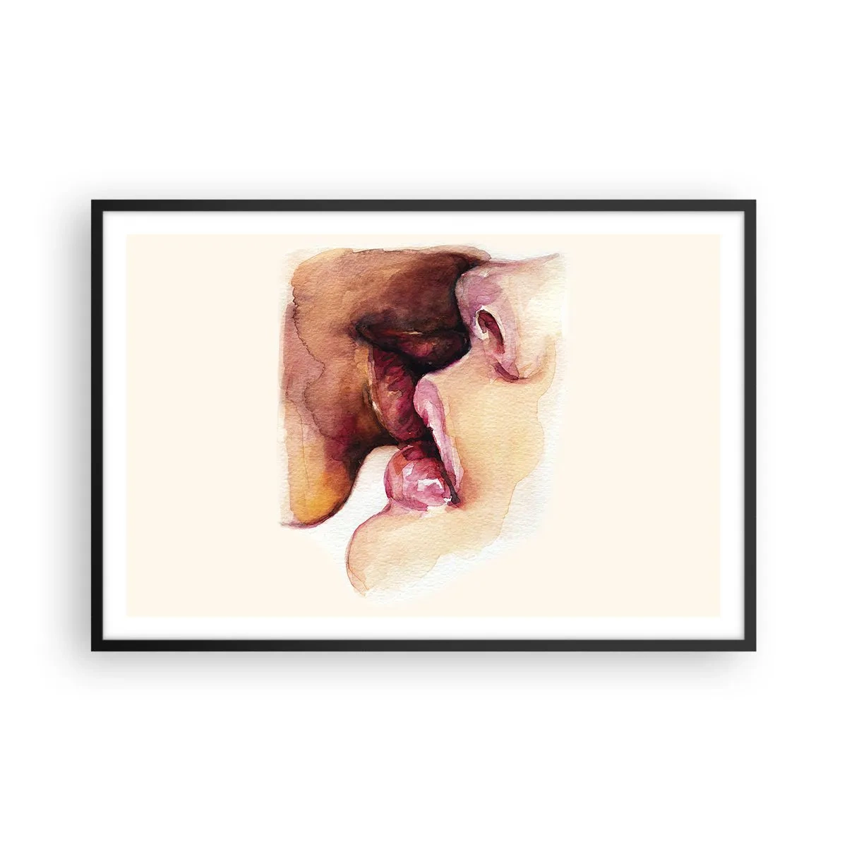 Poster în ramă neagră - Ca ziua și noaptea, ca cerul și pământul - 91x61 cm