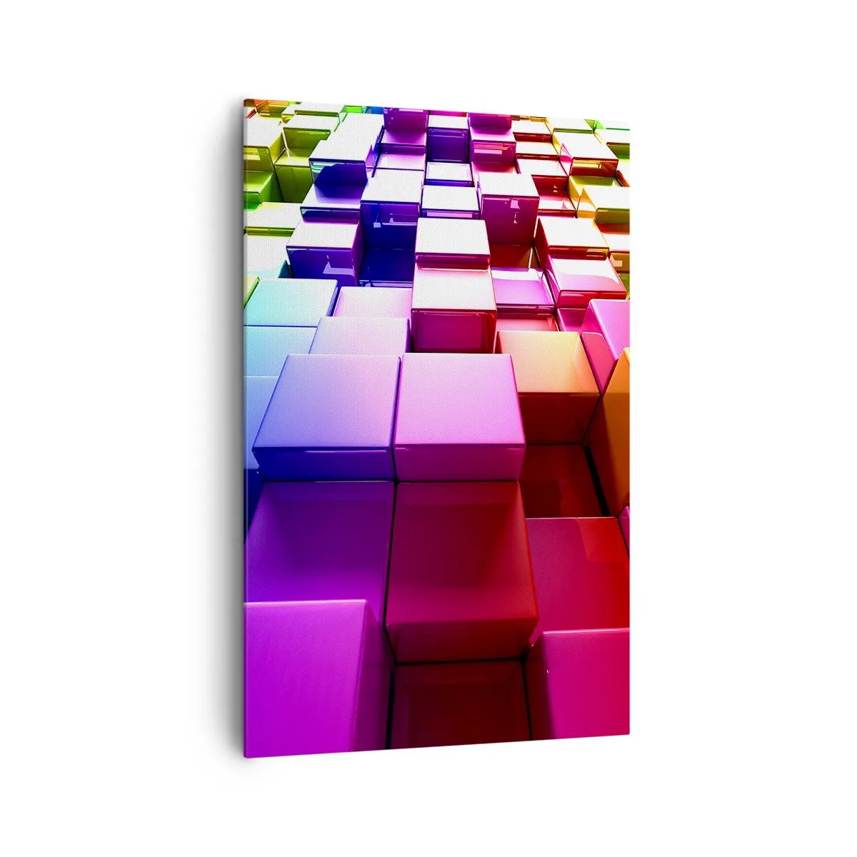 Tablou pe pânză - Op-art împreună ca o echipă - 80x120 cm