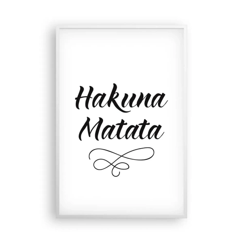 Poster în ramă albă - Cel mai bun sfat - 61x91 cm