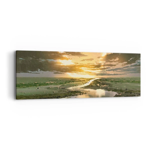 Tablou pe pânză - Undeva într-o galaxie foarte, foarte îndepărtată - 90x30 cm