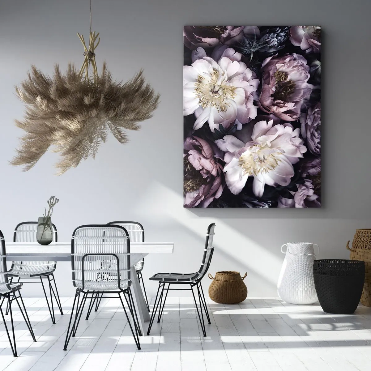 Tablou pe pânză - Buchet în stil vechi - 45x80 cm
