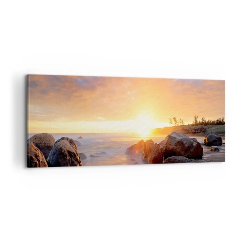 Tablou pe pânză - Briză luminoasă de seară - 100x40 cm