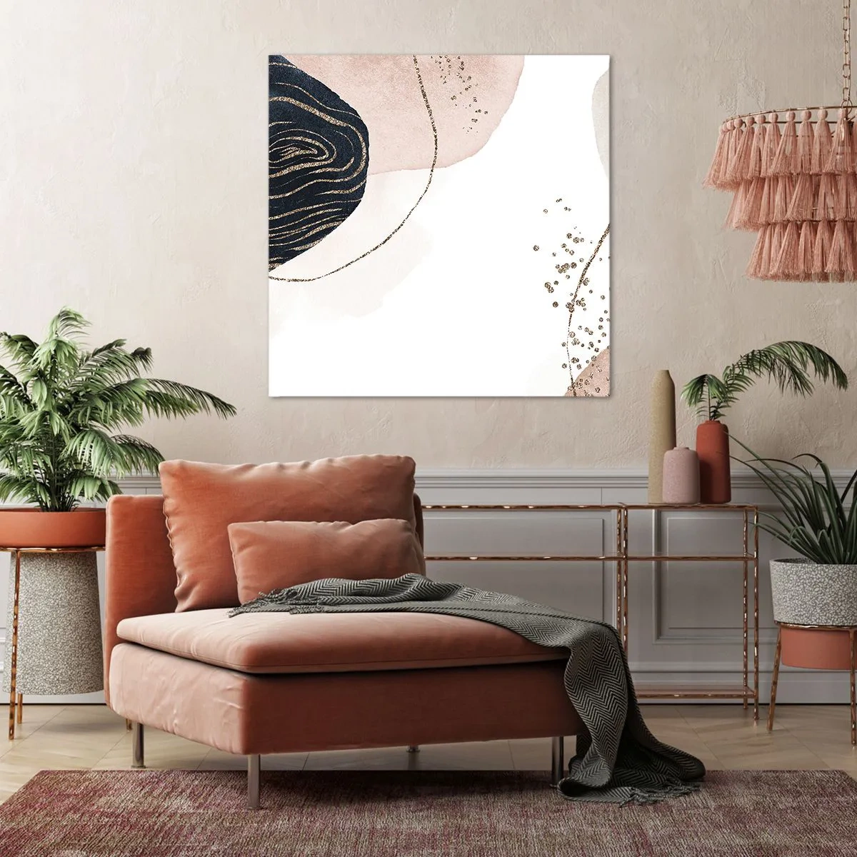 Tablou pe pânză - Totul curge - 50x50 cm