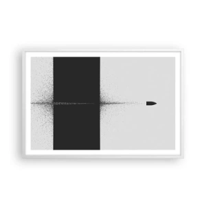 Poster în ramă albă - Direct la țintă - 91x61 cm