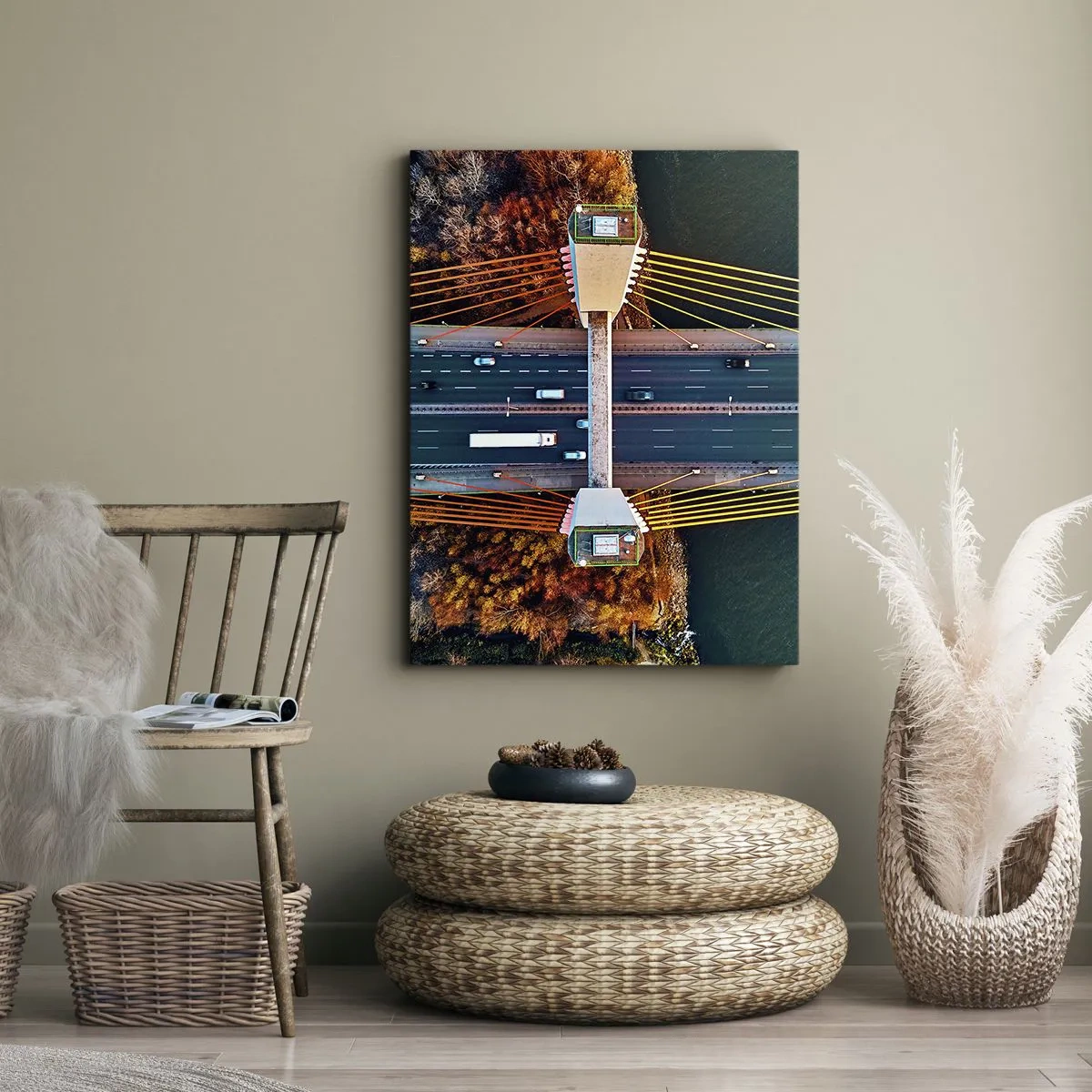 Tablou pe pânză - Din pădure spre apă - 50x70 cm