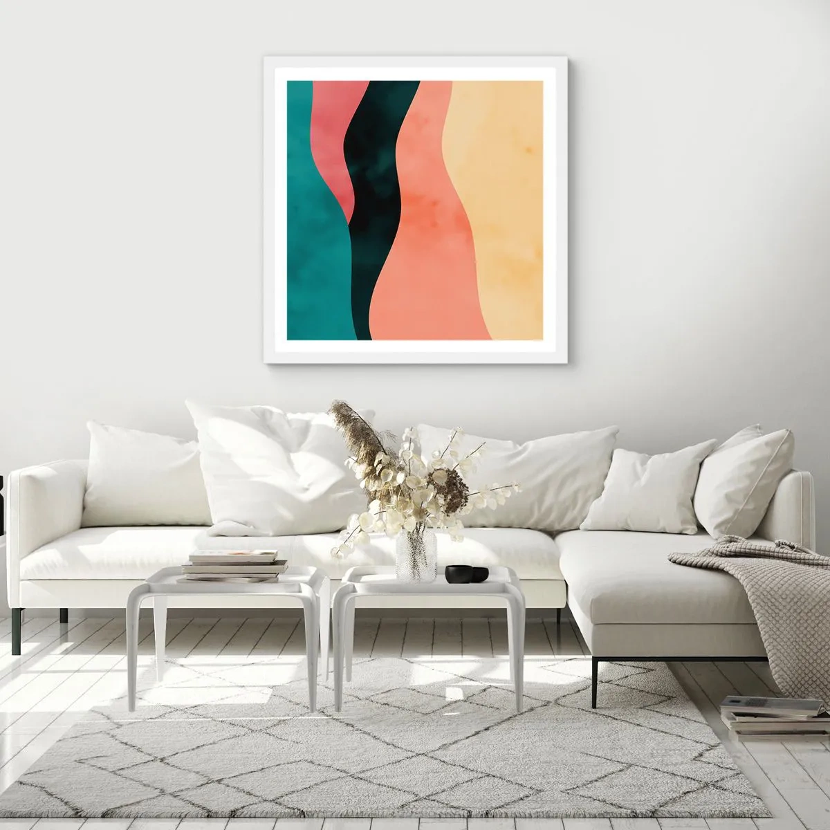 Poster în ramă albă - Neconformitate compatibilă - 60x60 cm