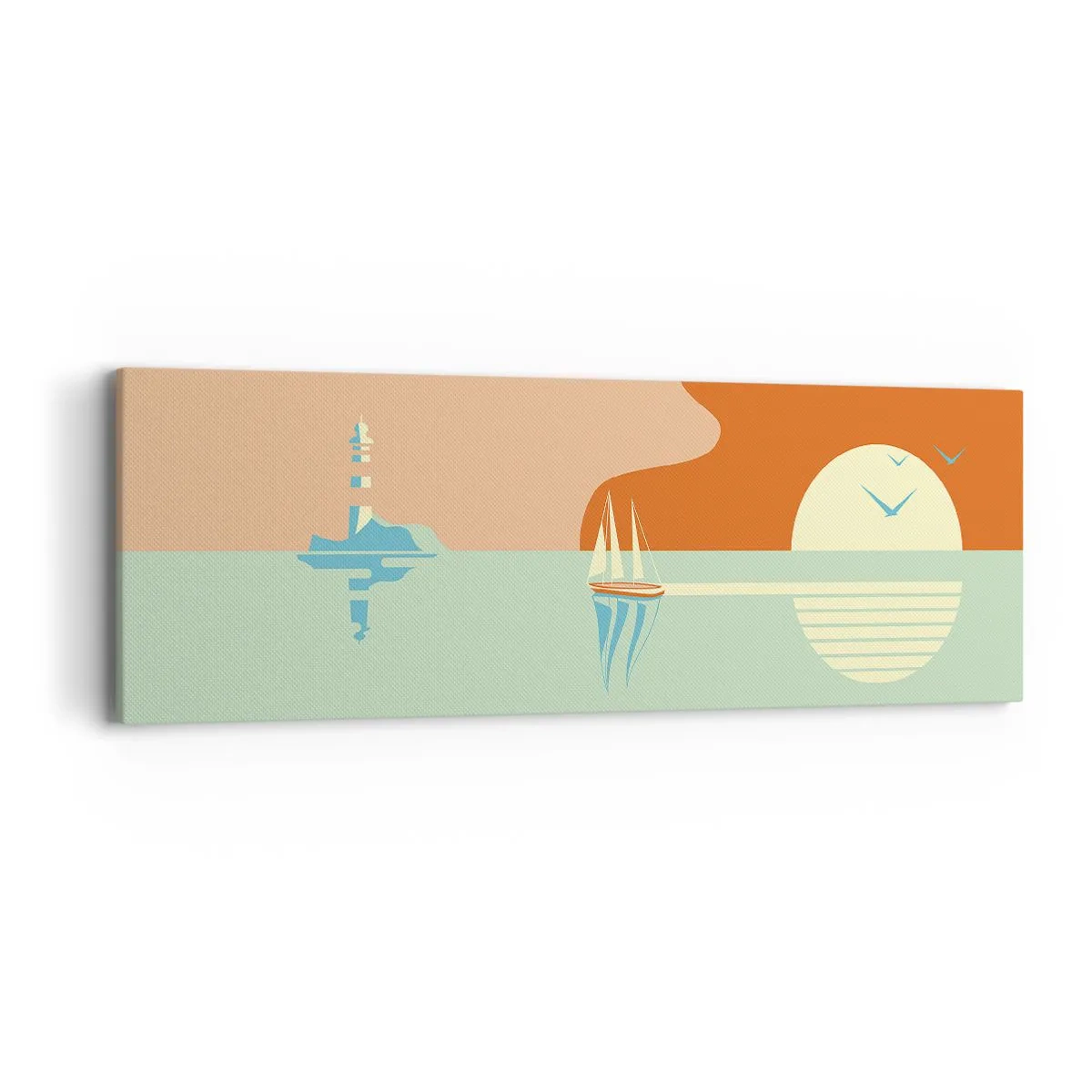 Tablou pe pânză - Peisaj marin perfect - 90x30 cm