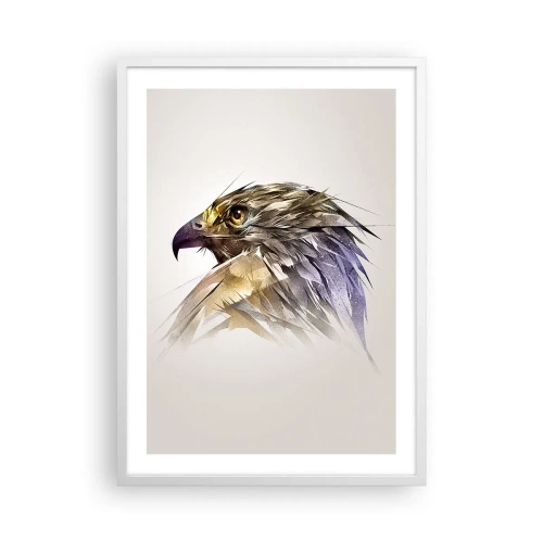 Poster în ramă albă - Portretul unui războinic - 50x70 cm