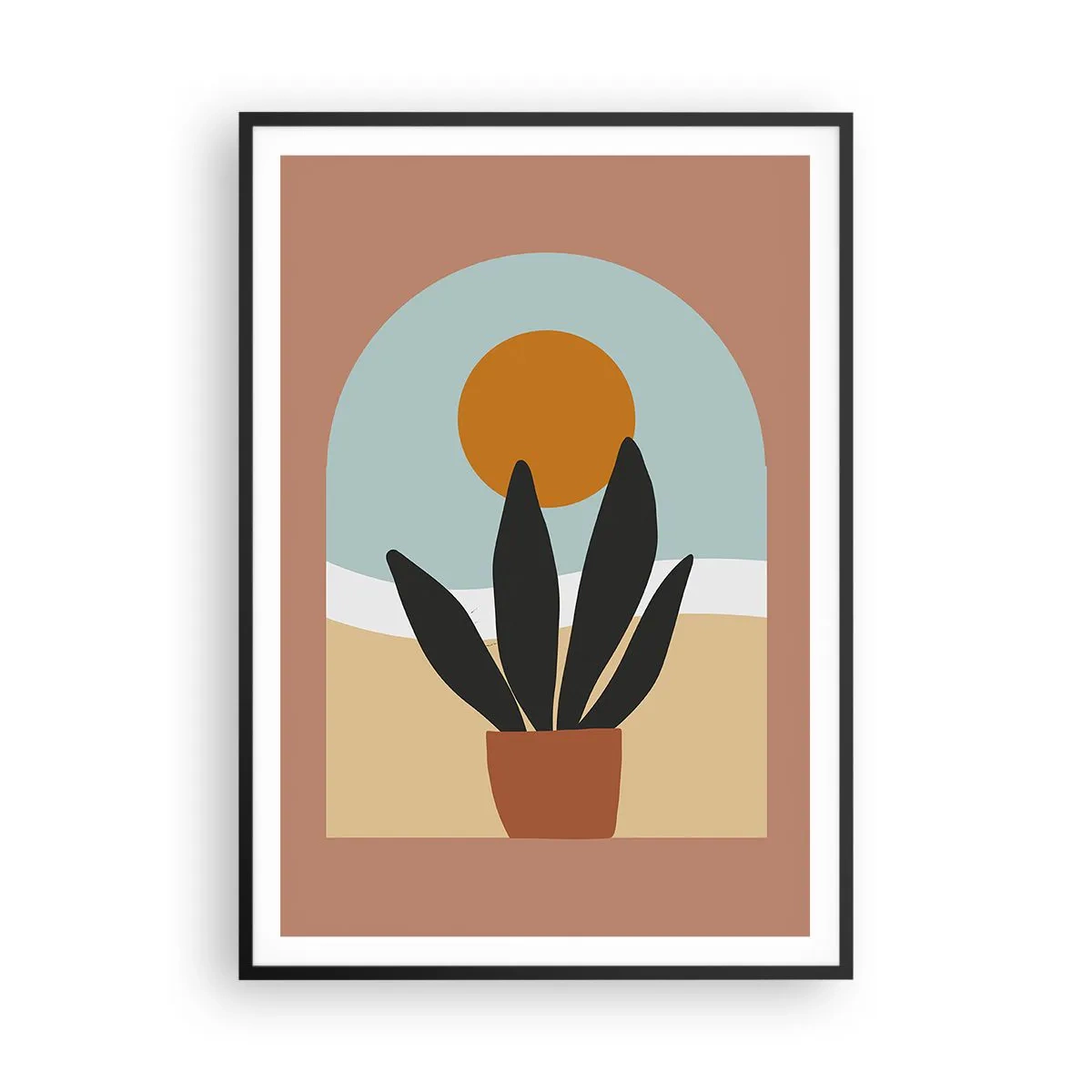 Poster în ramă neagră - Bucurii mici - 70x100 cm