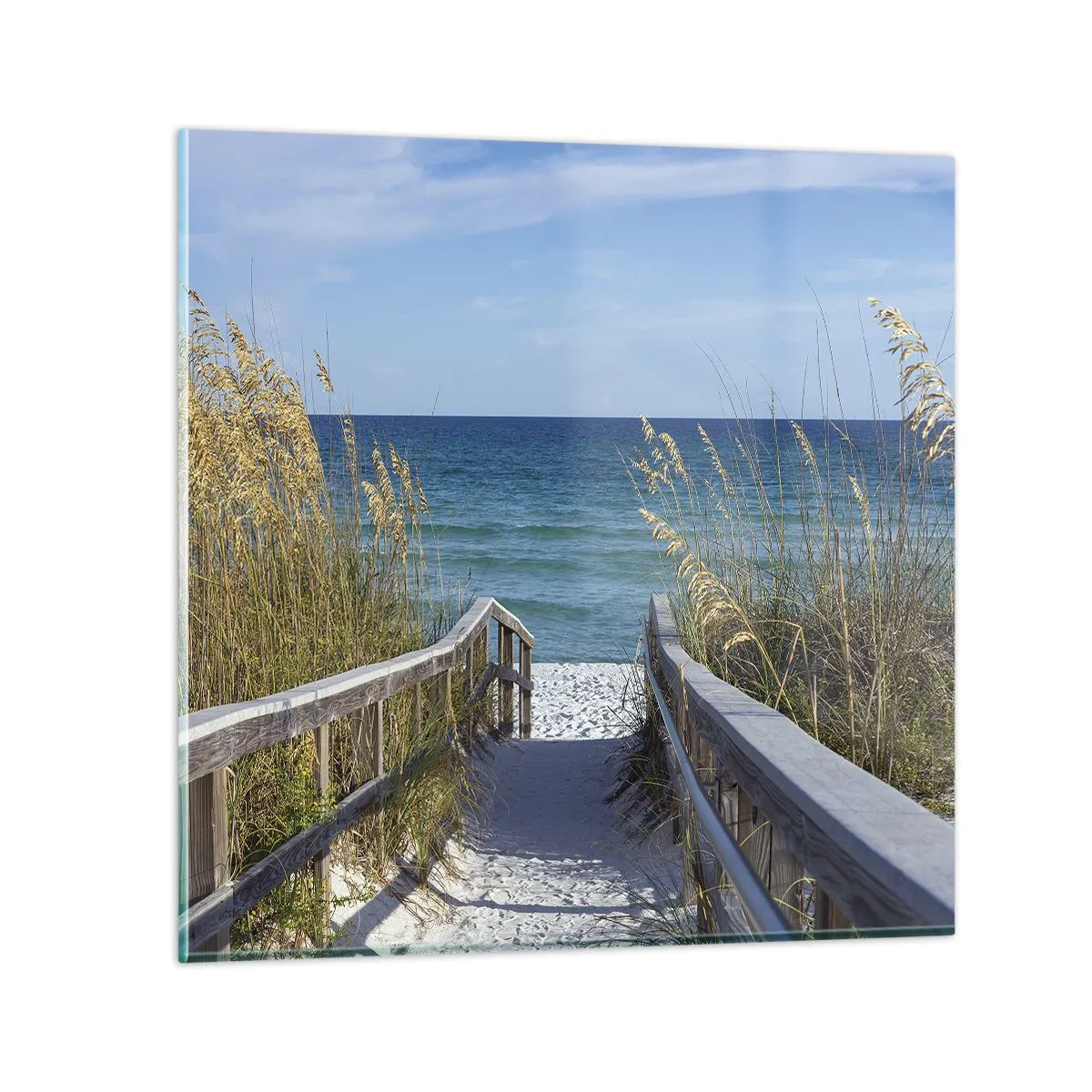 Tablou pe sticlă - În soare, în vânt - 60x60 cm