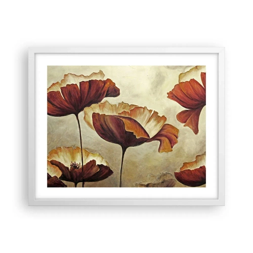 Poster în ramă albă - Lunca - 50x40 cm