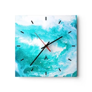 Ceas de perete - Ceas pe sticlă - În nucleul elementului - 30x30 cm