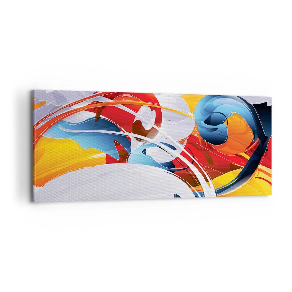 Tablou pe pânză - Dansul elementelor - 100x40 cm