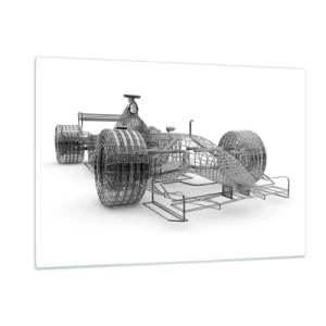 Tablou pe sticlă - Designul ideal - ideea de impuls - 120x80 cm