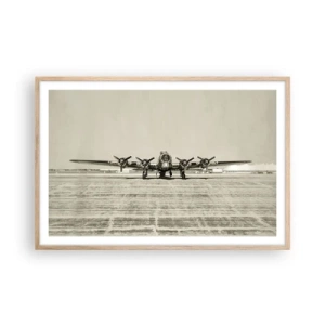 Poster în ramă de stejar deschis - Pregătit, ca întotdeauna - 91x61 cm