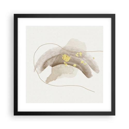 Poster în ramă neagră - Întâlnite în spațiu - 40x40 cm