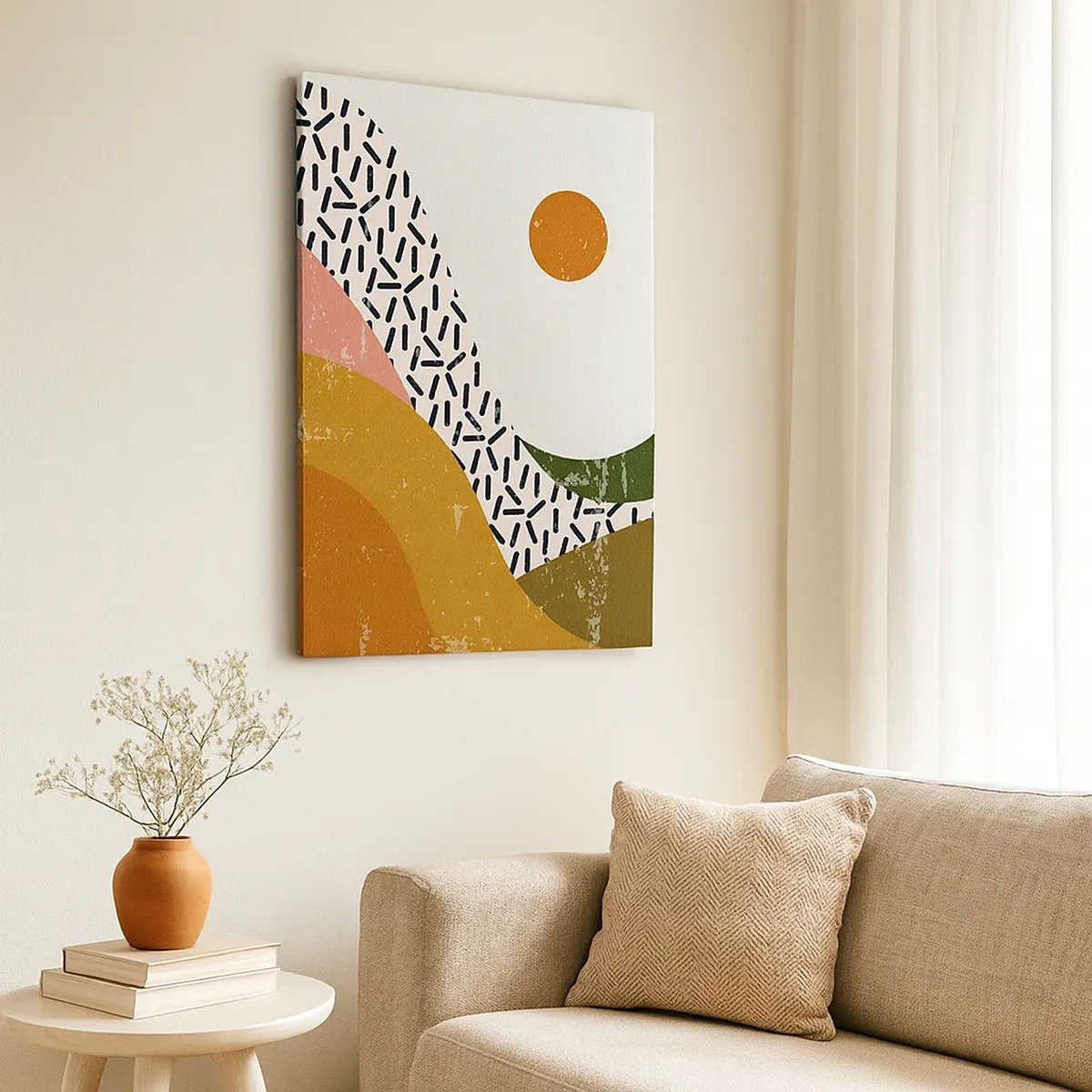 Tablou pe pânză - Abstracție solară - 50x70 cm