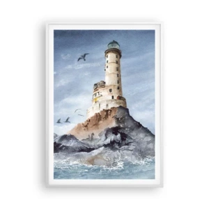 Poster în ramă albă - Invincibil - 70x100 cm