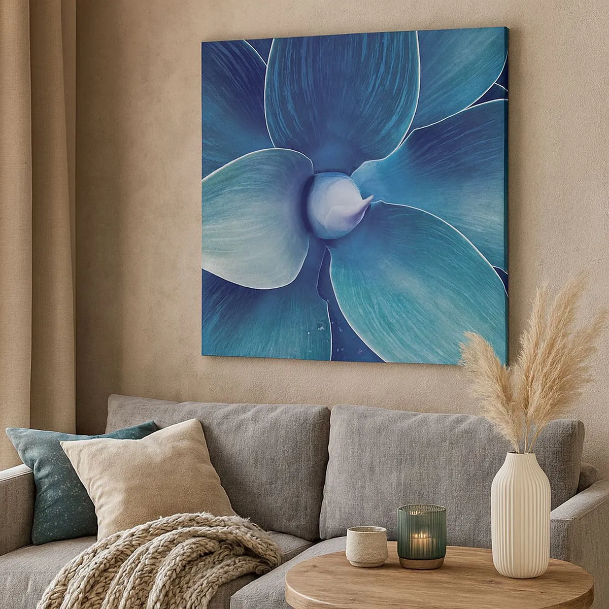 Tablou pe pânză - A furat albastrul de la cer - 30x30 cm