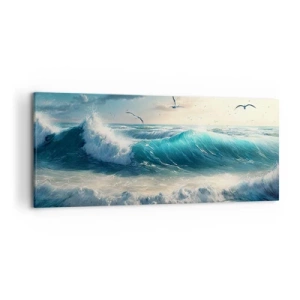 Tablou pe pânză - Sunetul valurilor doar pentru tine - 120x50 cm