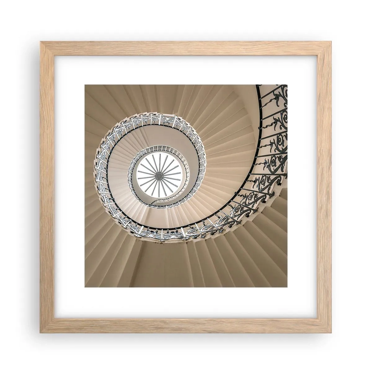 Poster în ramă de stejar deschis - În interiorul cochiliei - 30x30 cm