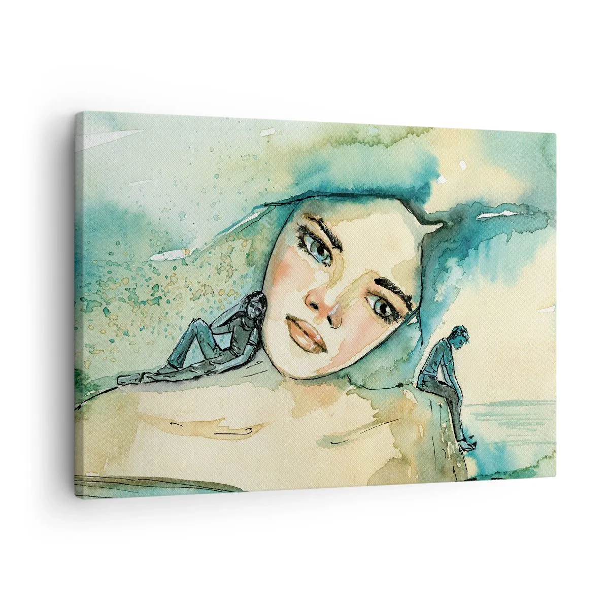 Tablou pe pânză - Am I blue? - 70x50 cm
