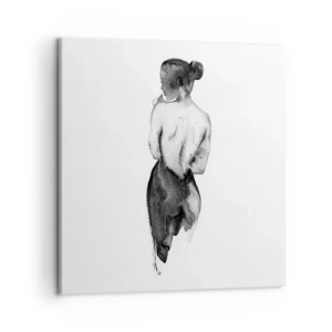 Tablou pe pânză - Cu ea lumea dispare - 60x60 cm