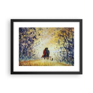 Poster în ramă neagră - Un moment magic - 40x30 cm