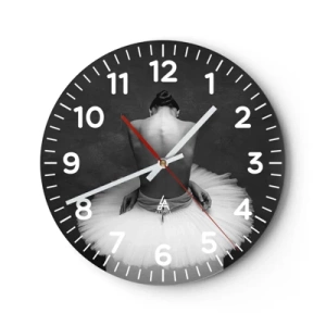 Ceas de perete - Ceas pe sticlă - Chiar înflorește - 40x40 cm