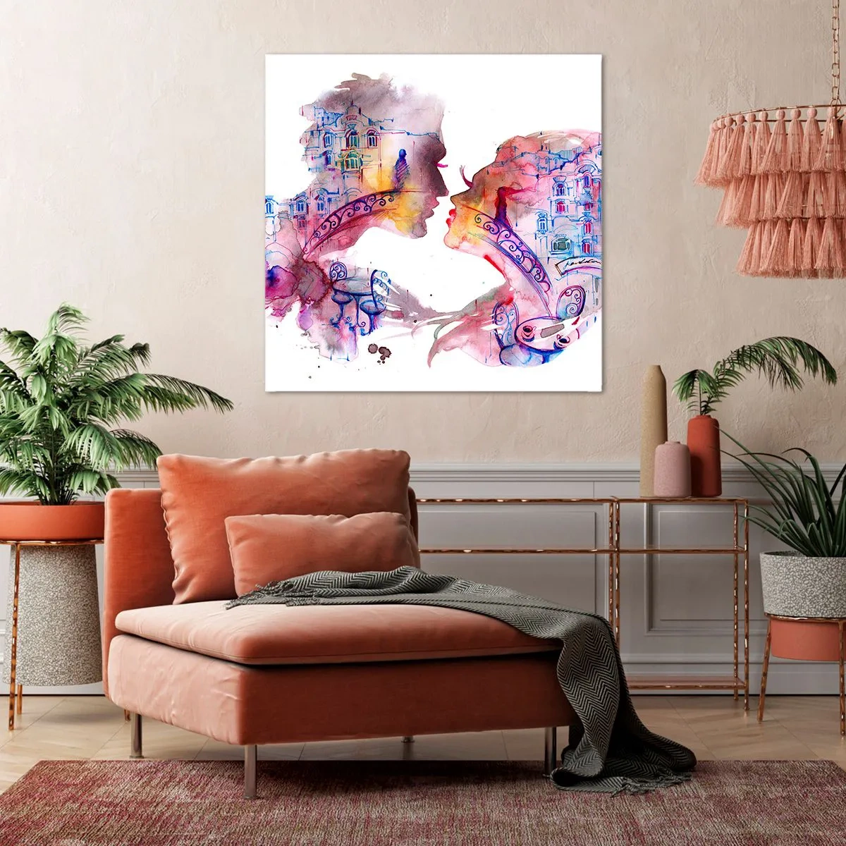 Tablou pe pânză - Podul secret al suspinelor - 30x30 cm