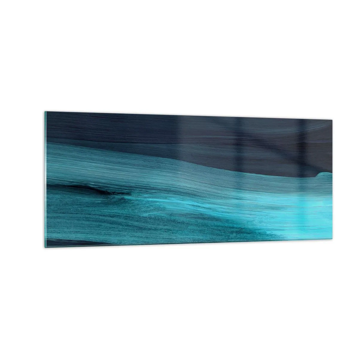 Tablou pe sticlă - Du-te cu fluxul - 100x40 cm