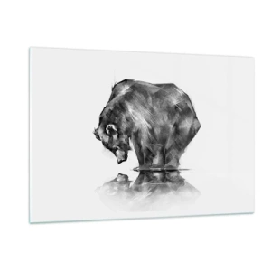 Tablou pe sticlă - Mă bucur să văd pe cineva apropiat - 120x80 cm