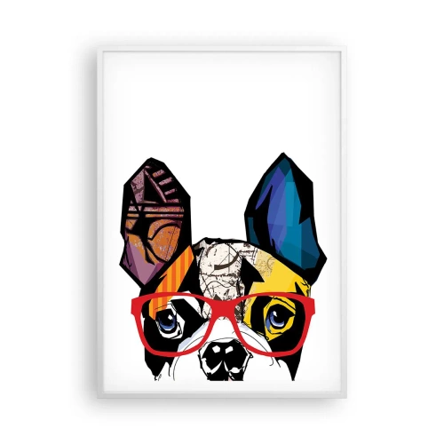 Poster în ramă albă - Intelectualist - 70x100 cm