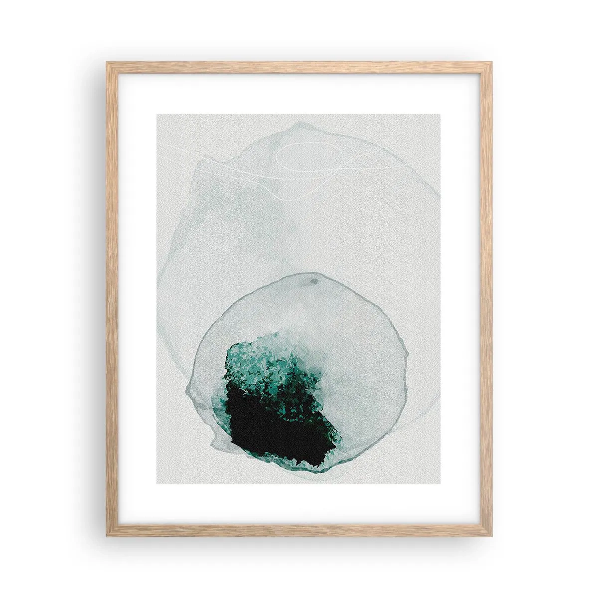 Poster în ramă de stejar deschis - Într-o picătură de apă - 40x50 cm
