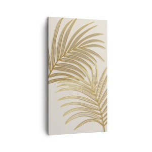 Tablou pe pânză - Palmier de aur! - 45x80 cm