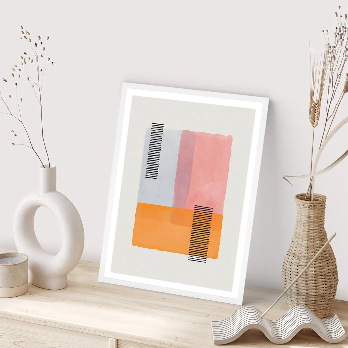 Poster în ramă albă - Din colț în colț - 30x40 cm