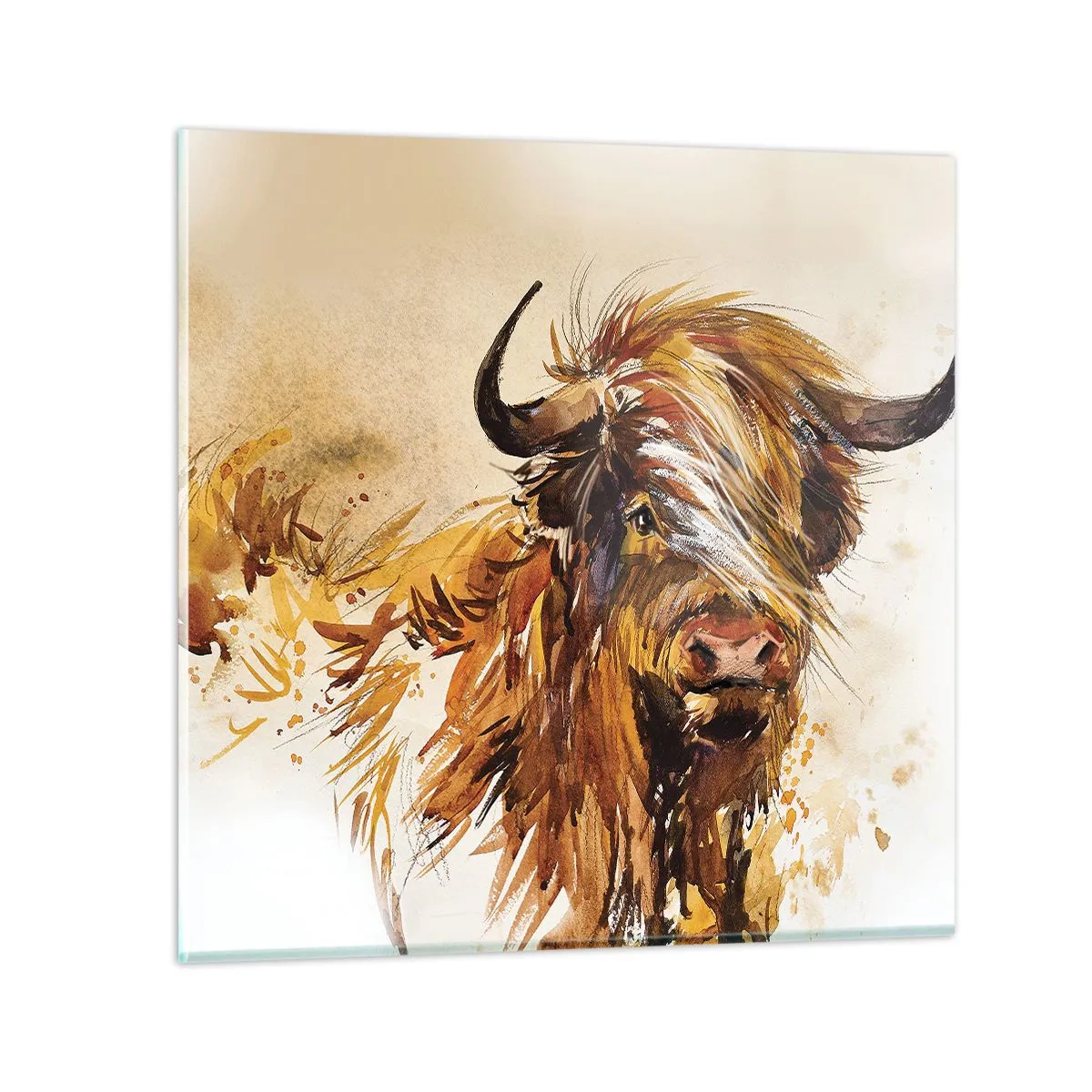 Tablou pe sticlă - Mândria vânătorului - 30x30 cm